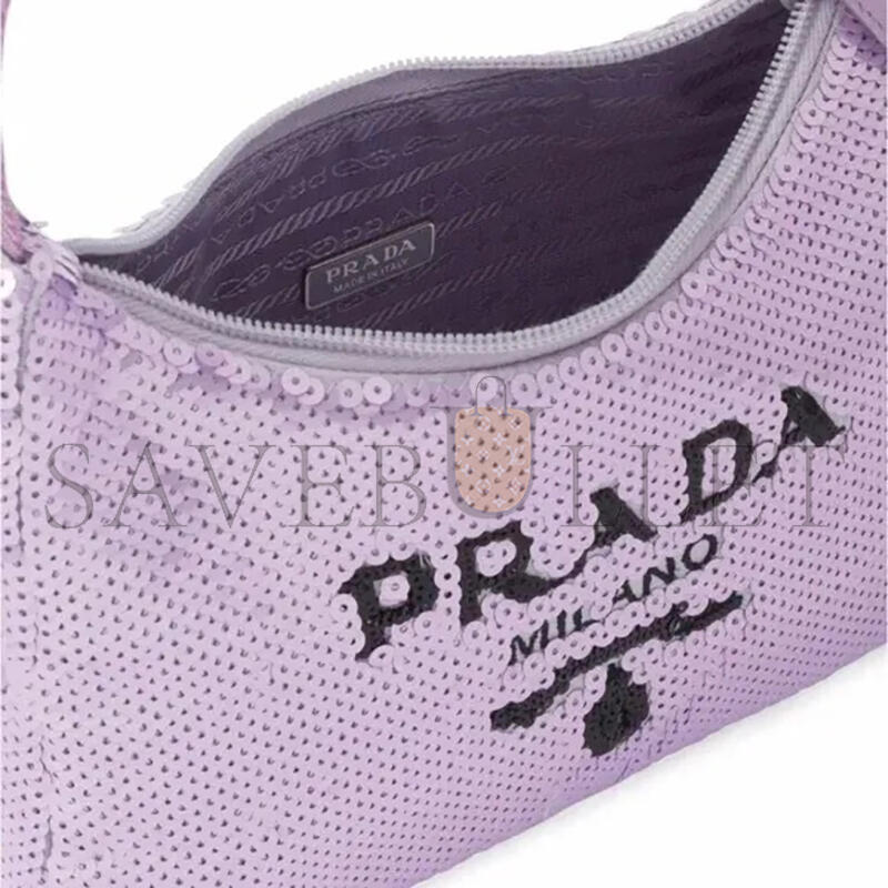 PRADA RE-EDITION 2000 PAILLETTES SHOULDER BAG 1NE515 (22*12*6cm)